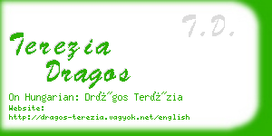 terezia dragos business card